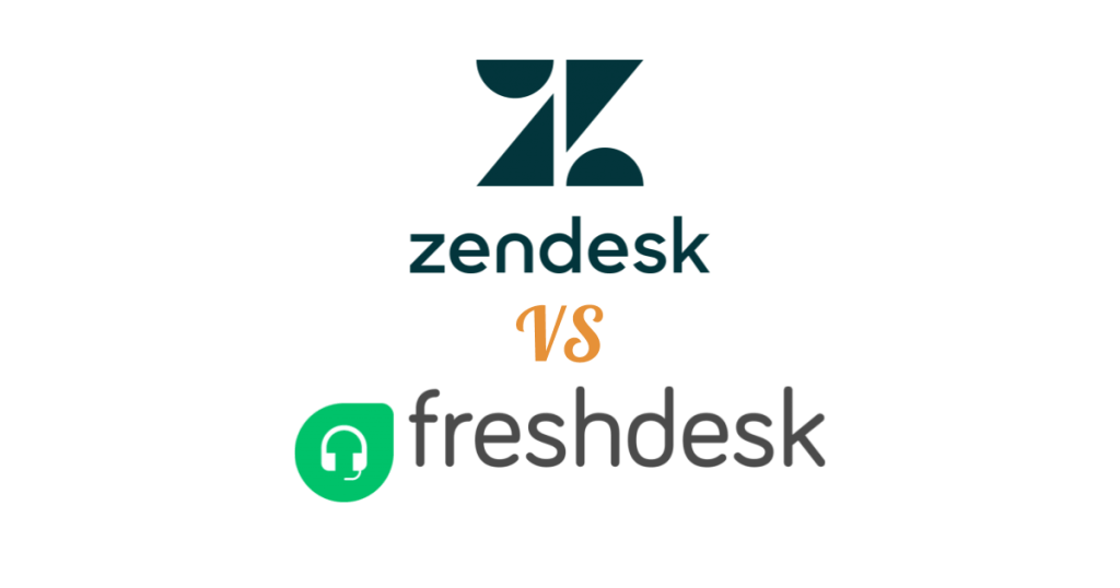 Zendesk logo vs. Freshdesk logo.
